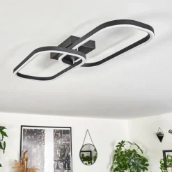 hofstein Plafonnier Silla LED Noir, 1 lumière