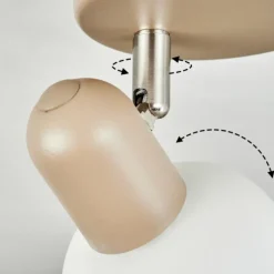 hofstein Plafonnier Sivol Nickel mat, Sable, 1 lumière