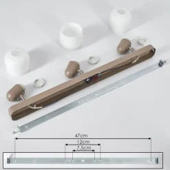 Luminaires Scandinaves-hofstein Plafonnier Sivol Nickel mat, Sable, 3 lumières