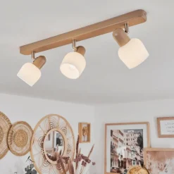 Luminaires Scandinaves-hofstein Plafonnier Sivol Nickel mat, Sable, 3 lumières