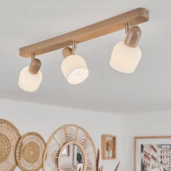 Luminaires Scandinaves-hofstein Plafonnier Sivol Nickel mat, Sable, 3 lumières