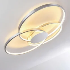 hofstein Plafonnier Skanes LED Nickel mat, 1 lumière* Éclairage Led