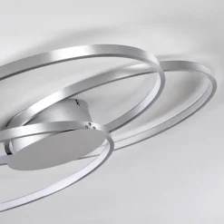 hofstein Plafonnier Skanes LED Nickel mat, 1 lumière* Éclairage Led