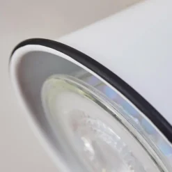 Lampes Industrielles-hofstein Plafonnier Skodsbol Bois clair, Blanc, 3 lumières