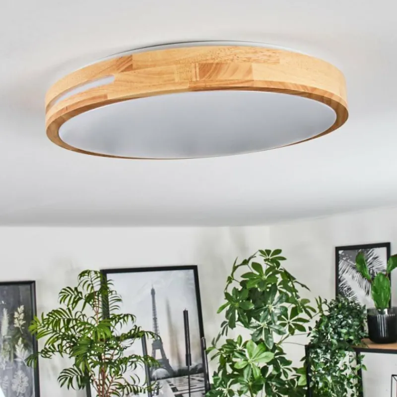 Luminaires Scandinaves-hofstein Plafonnier Sofo LED Blanc, 1 lumière, Télécommandes