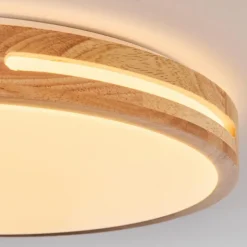 Luminaires Scandinaves-hofstein Plafonnier Sofo LED Blanc, 1 lumière, Télécommandes
