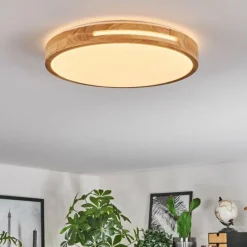 Luminaires Scandinaves-hofstein Plafonnier Sofo LED Blanc, 1 lumière, Télécommandes