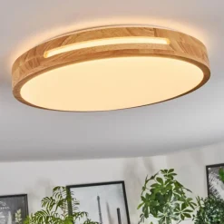 Luminaires Scandinaves-hofstein Plafonnier Sofo LED Blanc, 1 lumière, Télécommandes