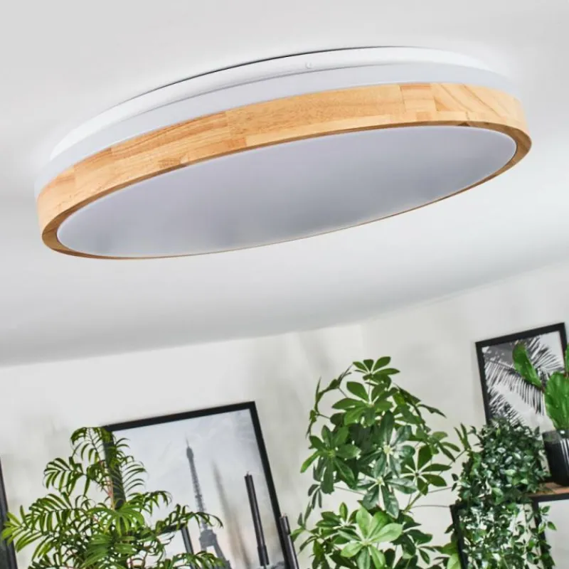 Luminaires Scandinaves-hofstein Plafonnier Sofo LED Blanc, 1 lumière, Télécommandes