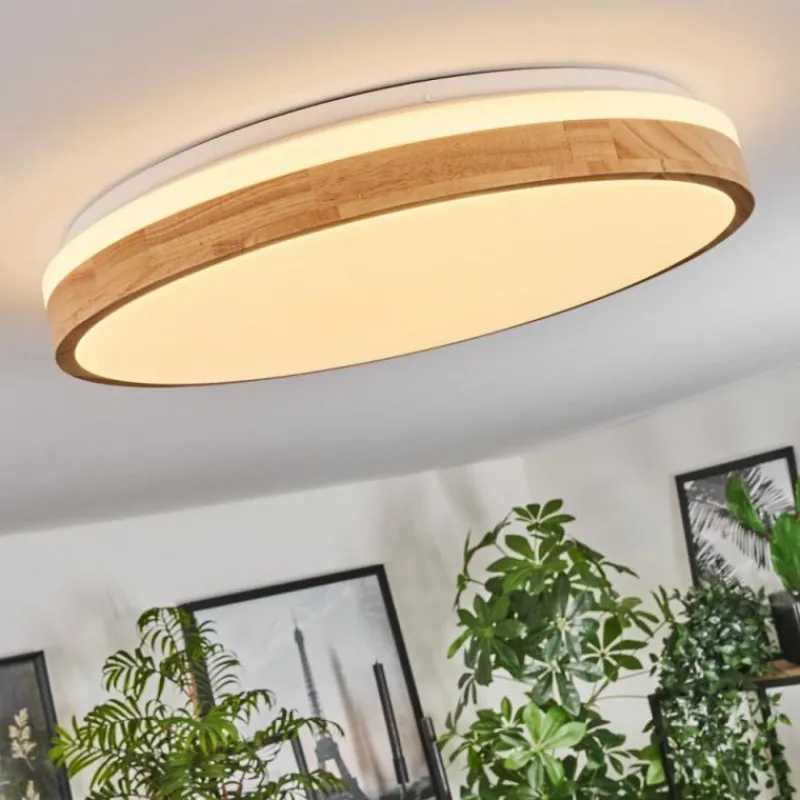 Luminaires Scandinaves-hofstein Plafonnier Sofo LED Blanc, 1 lumière, Télécommandes