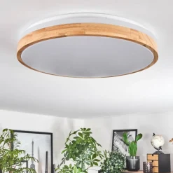 Luminaires Scandinaves-hofstein Plafonnier Sofo LED Blanc, 1 lumière, Télécommandes