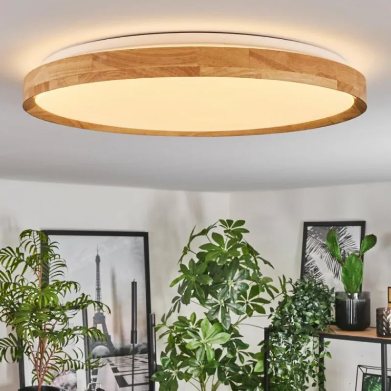 Luminaires Scandinaves-hofstein Plafonnier Sofo LED Blanc, 1 lumière, Télécommandes