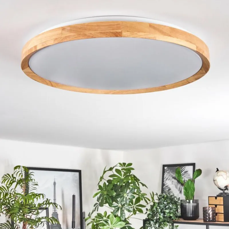 Luminaires Scandinaves-hofstein Plafonnier Sofo LED Blanc, 1 lumière, Télécommandes