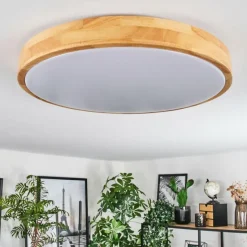 Luminaires Scandinaves-hofstein Plafonnier Sofo LED Blanc, 1 lumière, Télécommandes