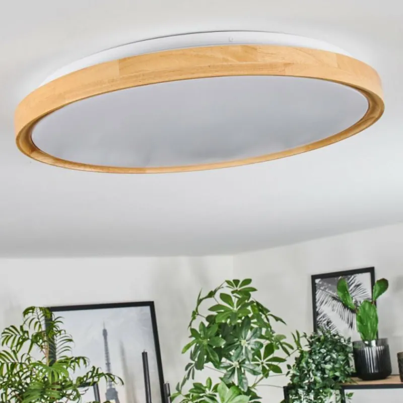 Luminaires Scandinaves-hofstein Plafonnier Sofo LED Blanc, 1 lumière, Télécommandes