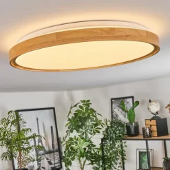 Luminaires Scandinaves-hofstein Plafonnier Sofo LED Blanc, 1 lumière, Télécommandes