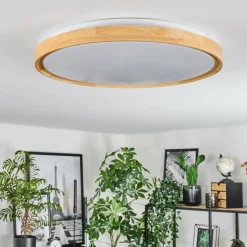 Luminaires Scandinaves-hofstein Plafonnier Sofo LED Blanc, 1 lumière, Télécommandes