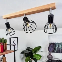 Luminaires Scandinaves-hofstein Plafonnier Sognefest Brun, Chrome, 3 lumières