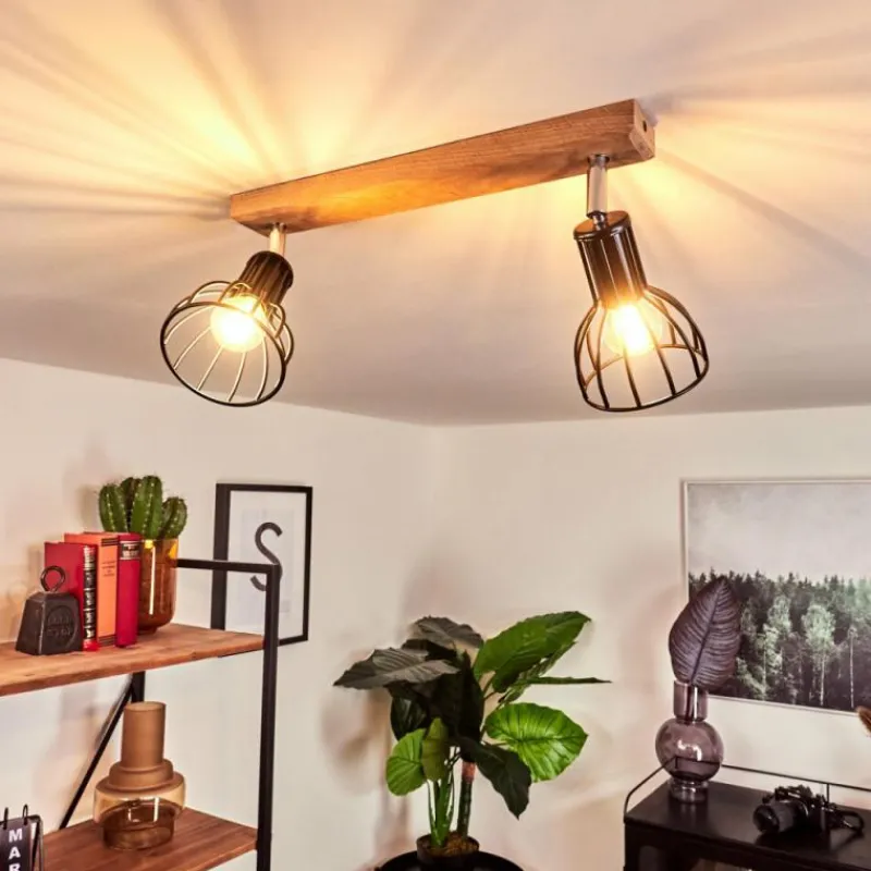 Luminaires Scandinaves-hofstein Plafonnier Sognefest Brun, Chrome, 2 lumières