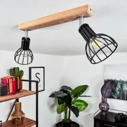 Luminaires Scandinaves-hofstein Plafonnier Sognefest Brun, Chrome, 2 lumières