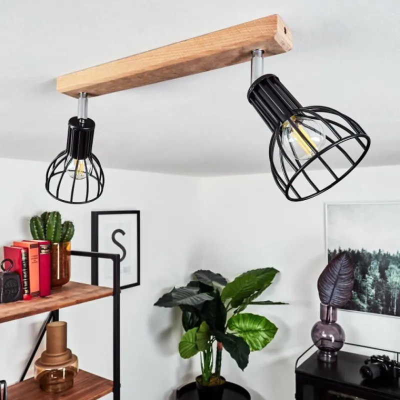 Luminaires Scandinaves-hofstein Plafonnier Sognefest Brun, Chrome, 2 lumières