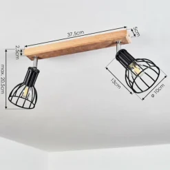 Luminaires Scandinaves-hofstein Plafonnier Sognefest Brun, Chrome, 2 lumières