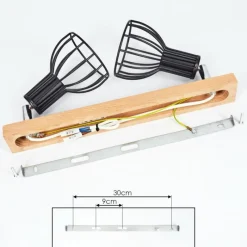 Luminaires Scandinaves-hofstein Plafonnier Sognefest Brun, Chrome, 2 lumières