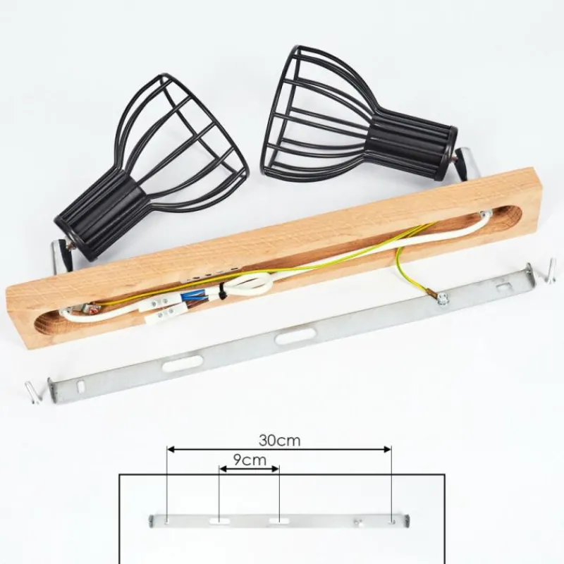 Luminaires Scandinaves-hofstein Plafonnier Sognefest Brun, Chrome, 2 lumières