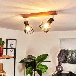 Luminaires Scandinaves-hofstein Plafonnier Sognefest Brun, Chrome, 2 lumières