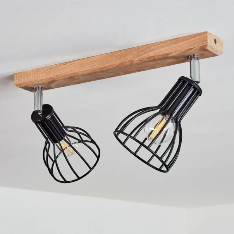 Luminaires Scandinaves-hofstein Plafonnier Sognefest Brun, Chrome, 2 lumières