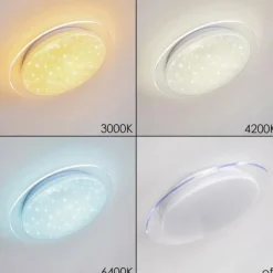 hofstein Plafonnier Soleil LED Blanc, 1 lumière