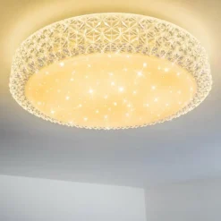 hofstein Plafonnier Soppero LED Blanc, 1 lumière* Éclairage Led