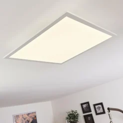 hofstein Plafonnier Sordos LED Blanc, 1 lumière, Détecteur de mouvement