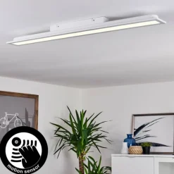 hofstein Plafonnier Sordos LED Blanc, 1 lumière, Détecteur de mouvement