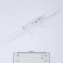 hofstein Plafonnier Sordos LED Blanc, 1 lumière, Détecteur de mouvement