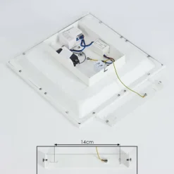hofstein Plafonnier Sordos LED Blanc, 1 lumière, Détecteur de mouvement