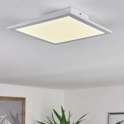 hofstein Plafonnier Sordos LED Blanc, 1 lumière, Détecteur de mouvement