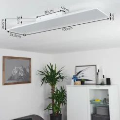 hofstein Plafonnier Sordos LED Blanc, 1 lumière, Détecteur de mouvement