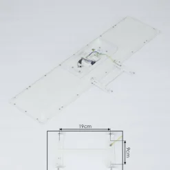 hofstein Plafonnier Sordos LED Blanc, 1 lumière, Détecteur de mouvement
