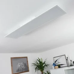 hofstein Plafonnier Sordos LED Blanc, 1 lumière, Détecteur de mouvement