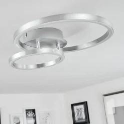 hofstein Plafonnier Sorte LED Nickel mat, 1 lumière