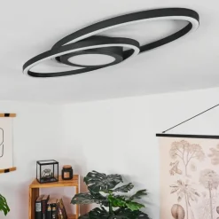 hofstein Plafonnier Sorte LED Noir, Blanc, 1 lumière