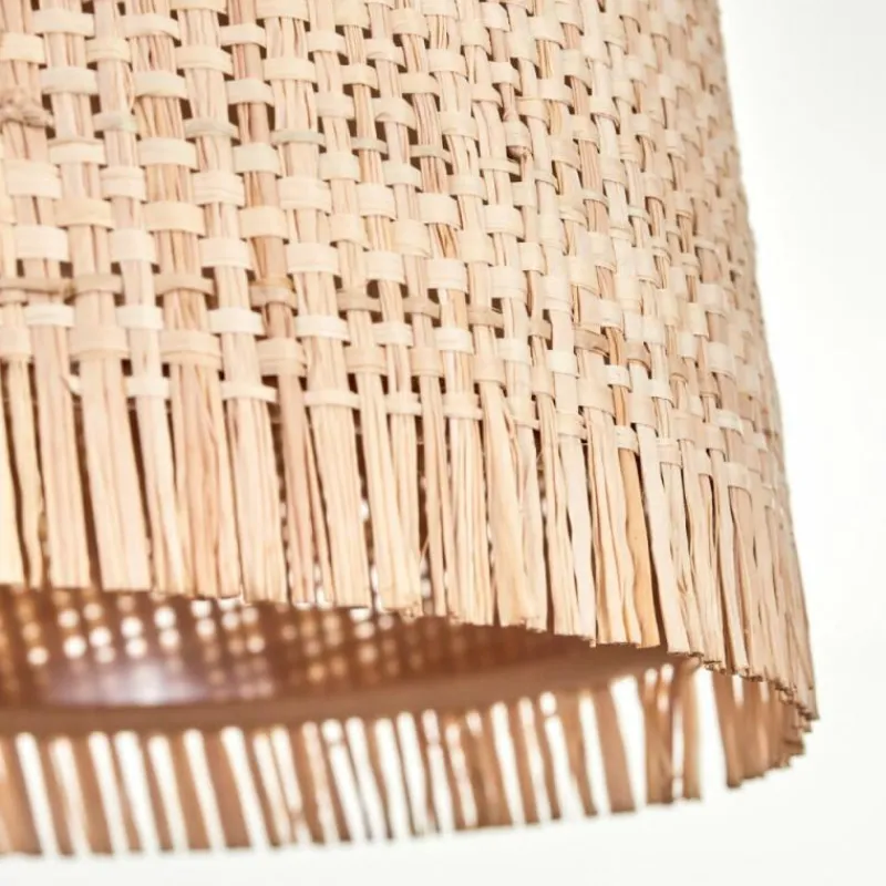 Luminaires Scandinaves-hofstein Plafonnier Soungou Écru, Noir, 5 lumières