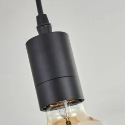 Luminaires Scandinaves-hofstein Plafonnier Soungou Écru, Noir, 4 lumières