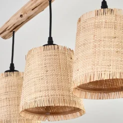 Luminaires Scandinaves-hofstein Plafonnier Soungou Écru, Noir, 3 lumières