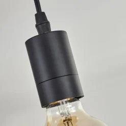 Luminaires Scandinaves-hofstein Plafonnier Soungou Écru, Noir, 3 lumières