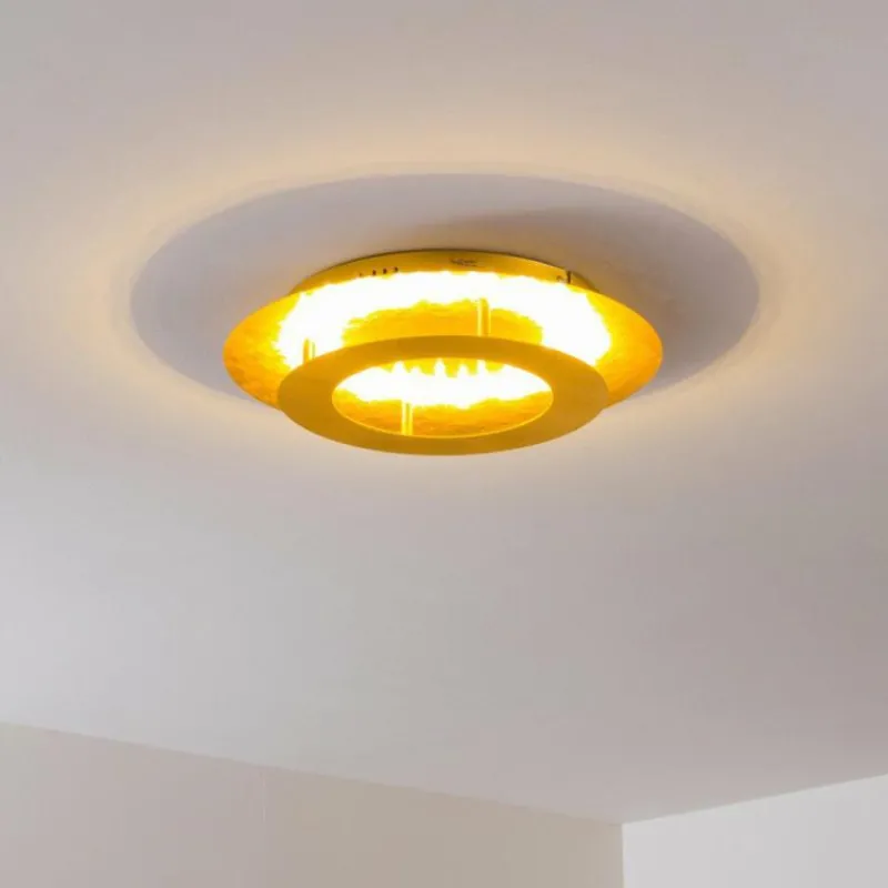 Lampes Dorées-hofstein Plafonnier Springdale LED Or, 1 lumière