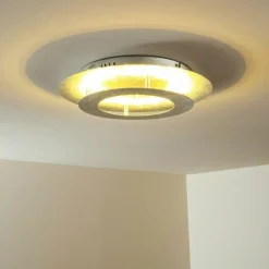 hofstein Plafonnier Springdale LED Argenté, 11 lumières* Éclairage Led