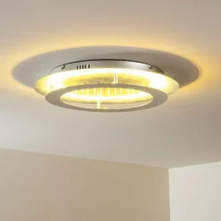 hofstein Plafonnier Springdale LED Argenté, 4 lumières* Éclairage Led
