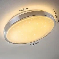 hofstein Plafonnier Star LED Blanc, 1 lumière